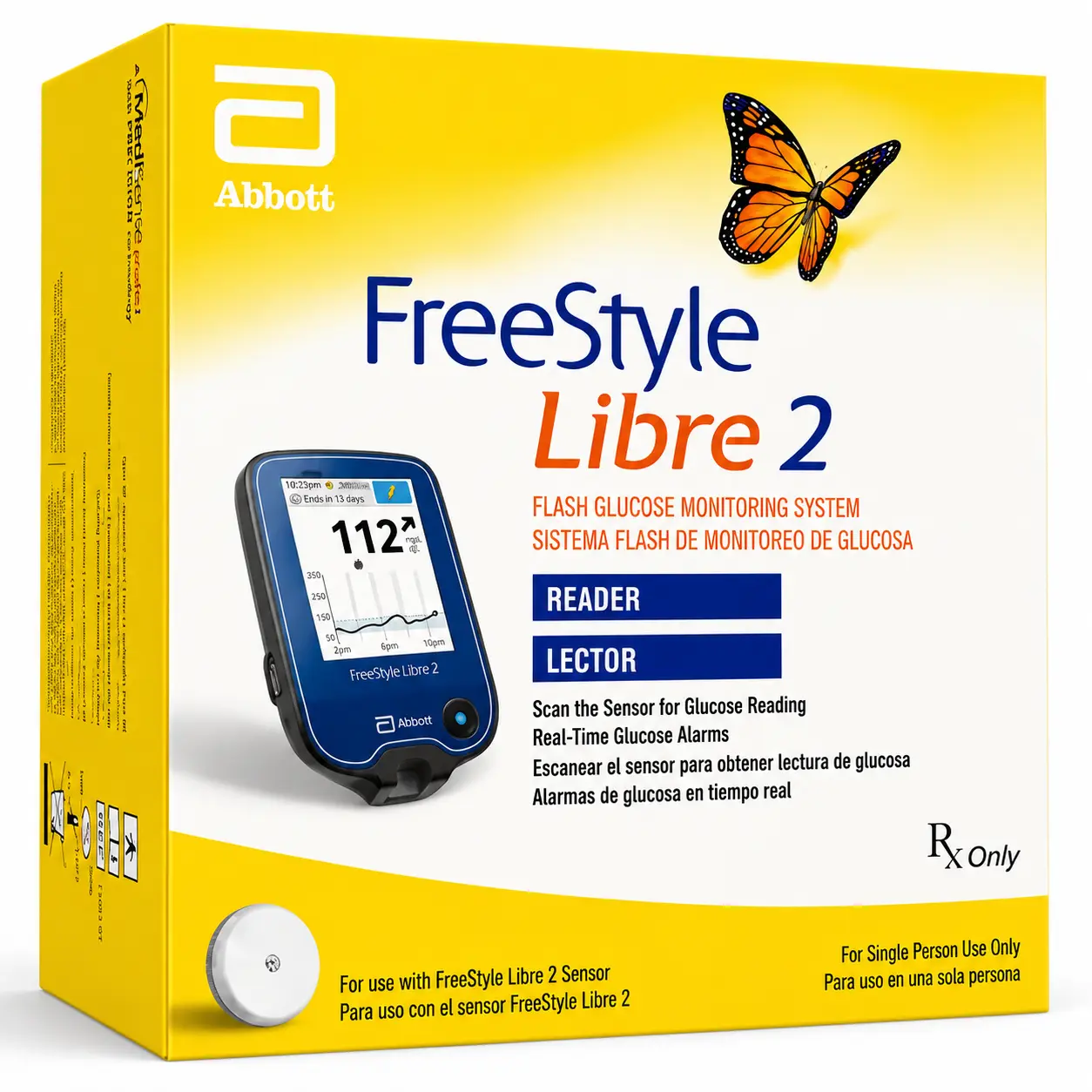 FreeStyle Libre 2 Reader Continuous Glucose Monitoring Device